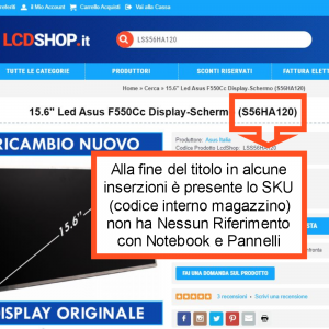15.6 Led TOSHIBA SATELLITE A665-12N Display Schermo HD (N56THH126) - LcdShop.it